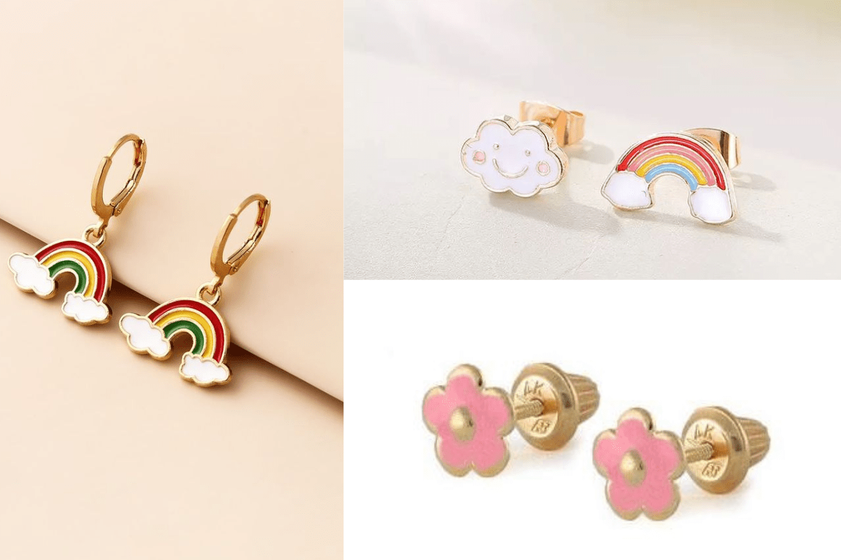 Kids Gold Earring Designs