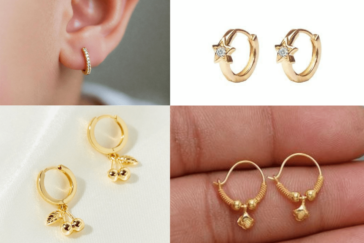 Kids Gold Earrings Design For Dhanteras 1