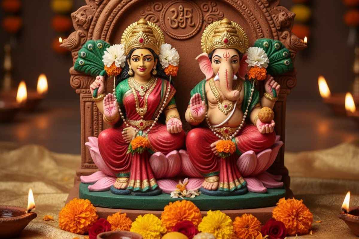 Lakshmi and Ganesha Idol