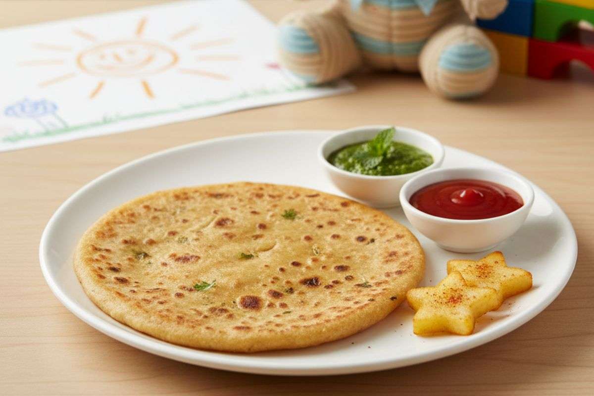 Light Aloo Paratha For Kids Without Spices