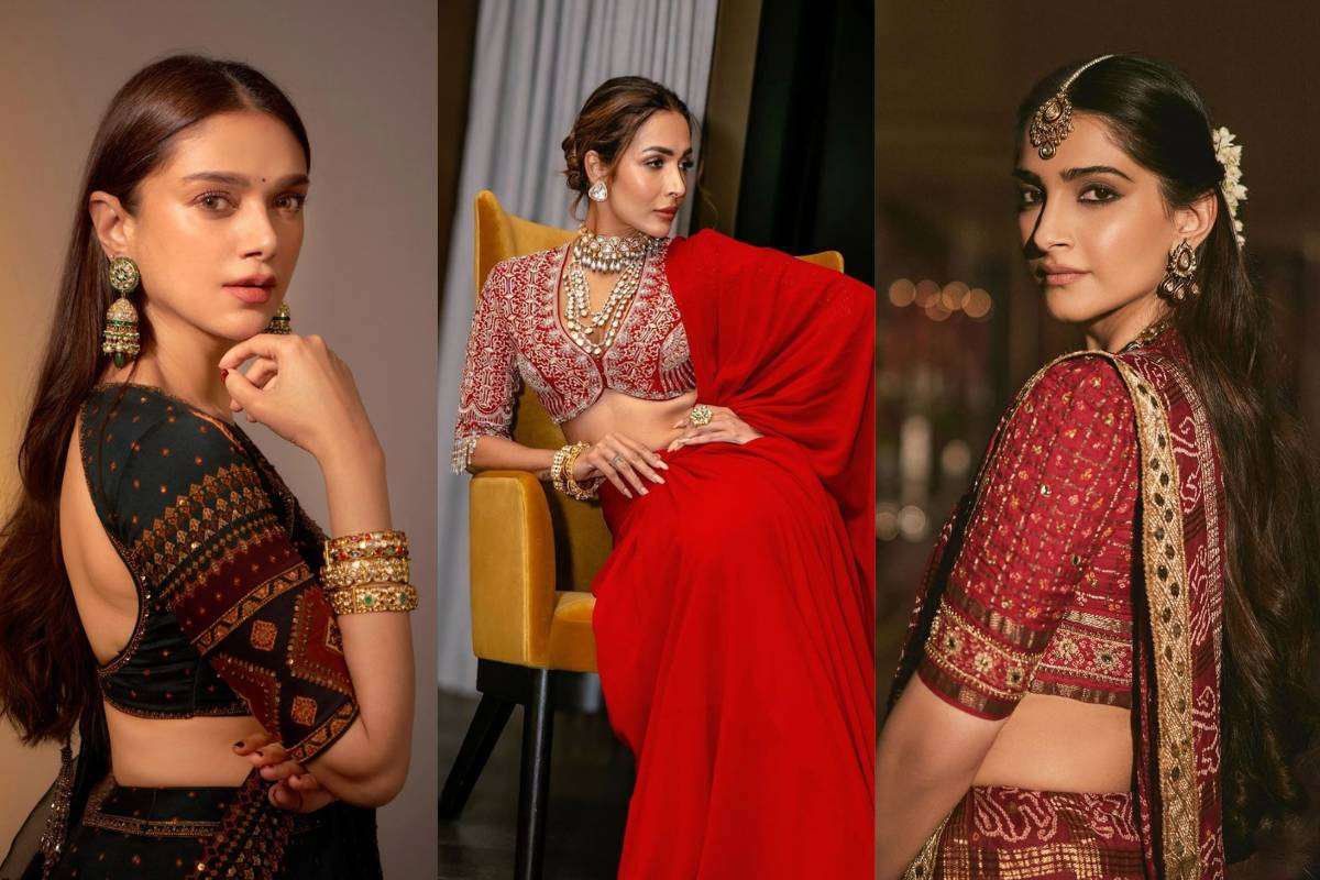 Madhubala blouse designs for slim arms 2025