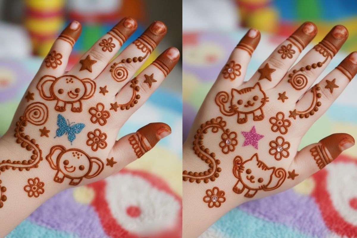 Cute Mehndi Design For Kids