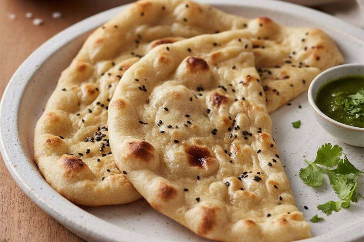 Naan in a plate