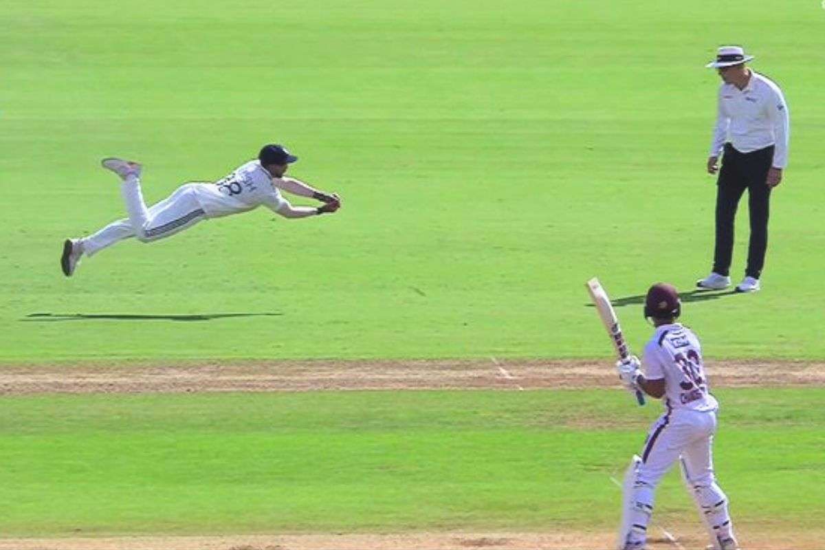 IND vs WI: Nitish Kumar Reddy Catch