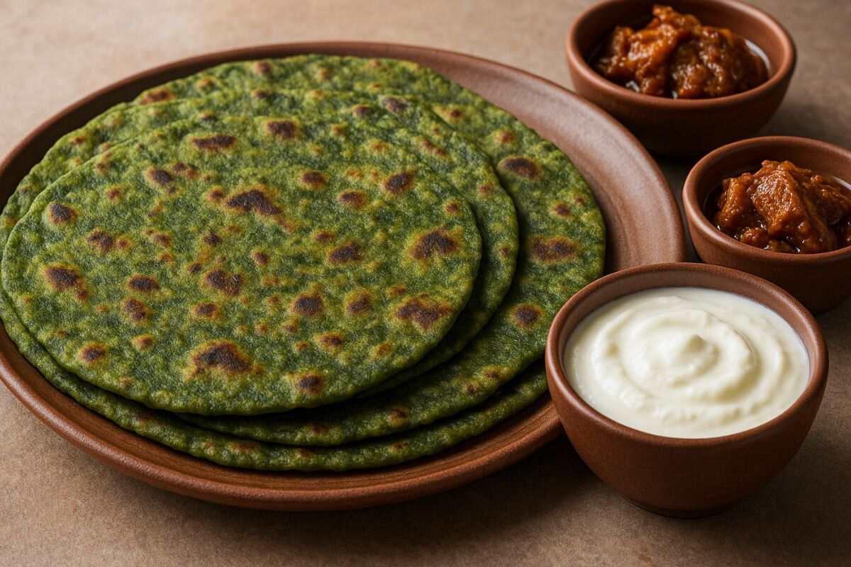 Winter Special Palak Paratha Recipe