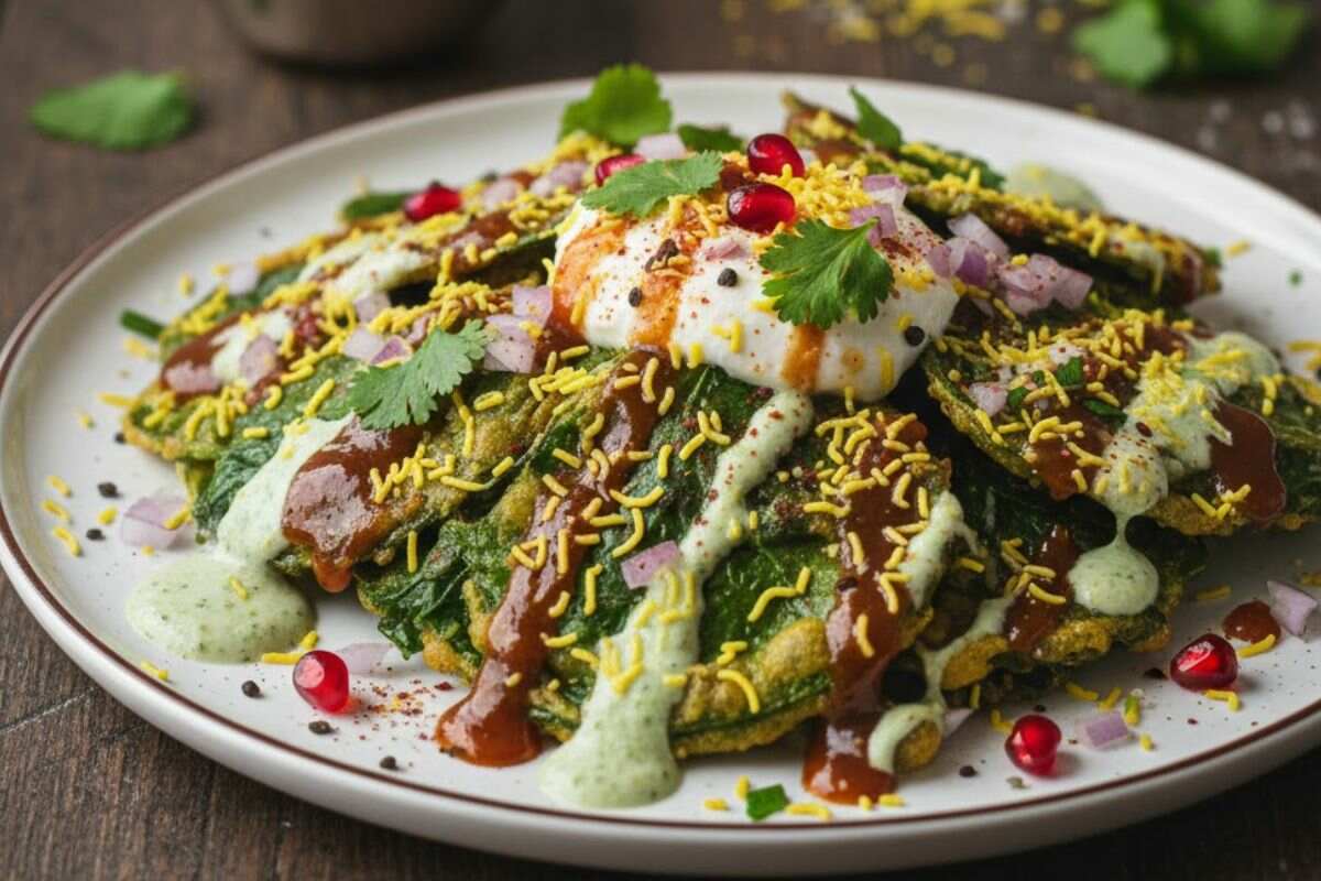 Palak Patta Chaat Recipe For Diwali