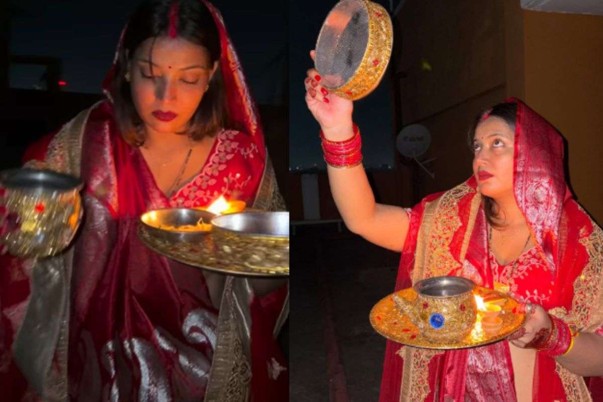 Pawan Singh-Jyoti Controversy Jyoti Singh observed Karwa Chauth fast shared video on Insta