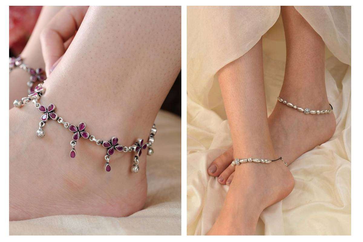 Pearl Motif Payal Design