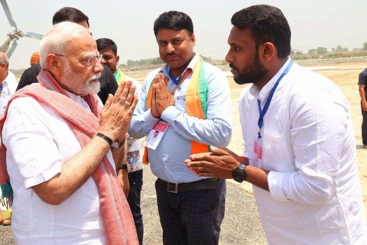 Sujit Paswan with PM Modi