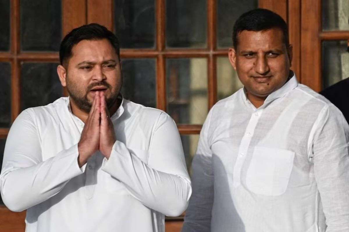 Tejashwi Yadav and Sanjay Yadav
