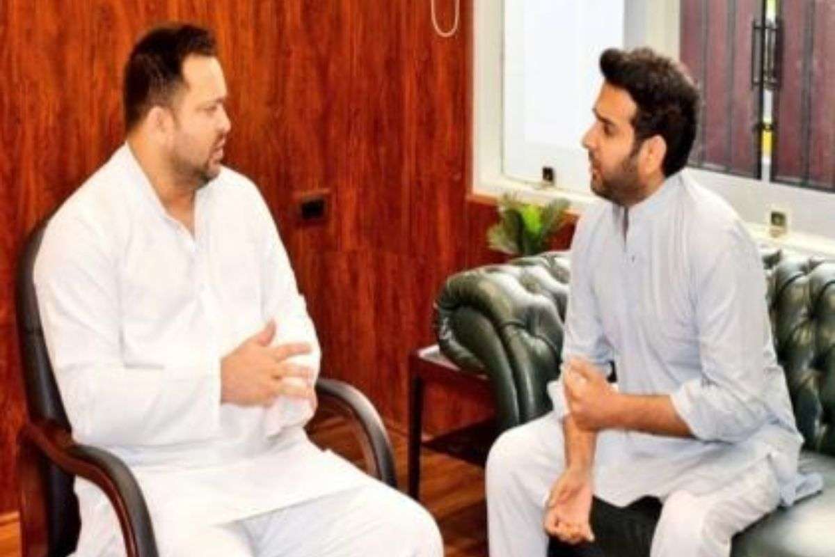 File photo of Shantanu Yadav and Tejashwi Yadav