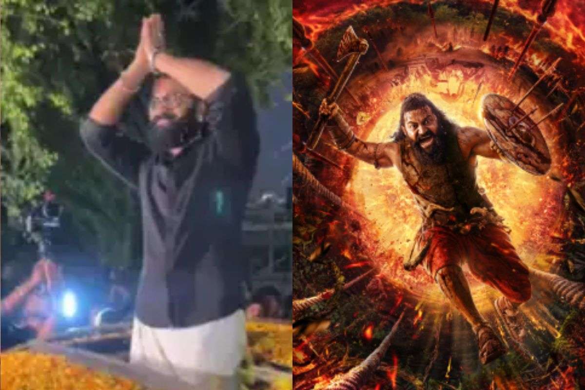 Rishab Shetty Grand Welcome At Gaiety Galaxy