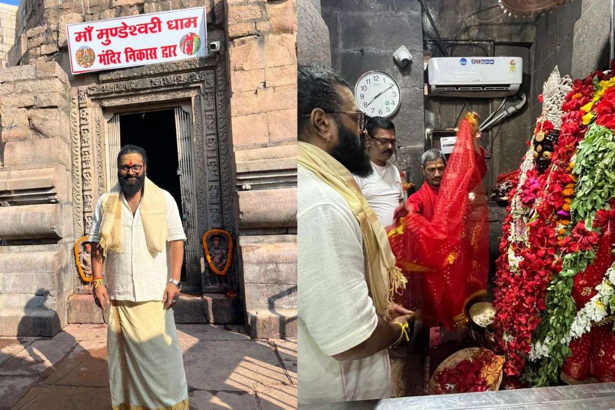 Rishab Shetty visited world oldest Mundeshwari Temple in Bihar