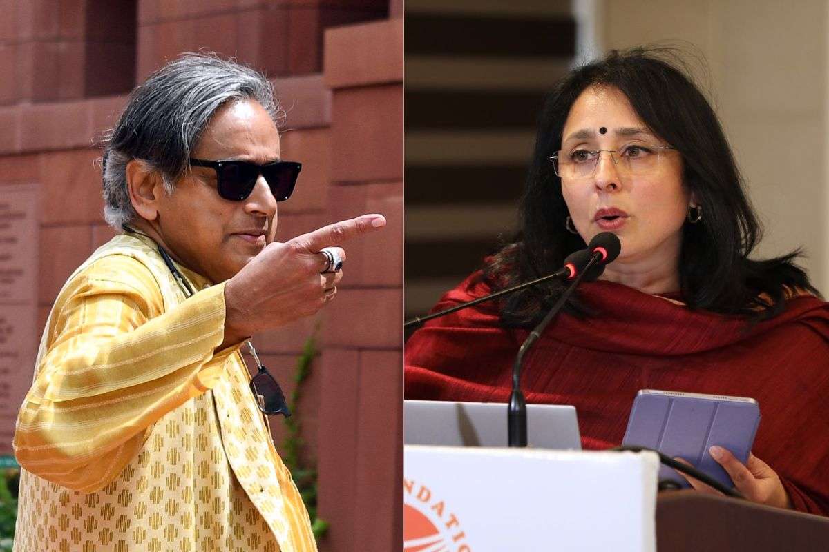 Shashi Tharoor and Suhag A Shukla