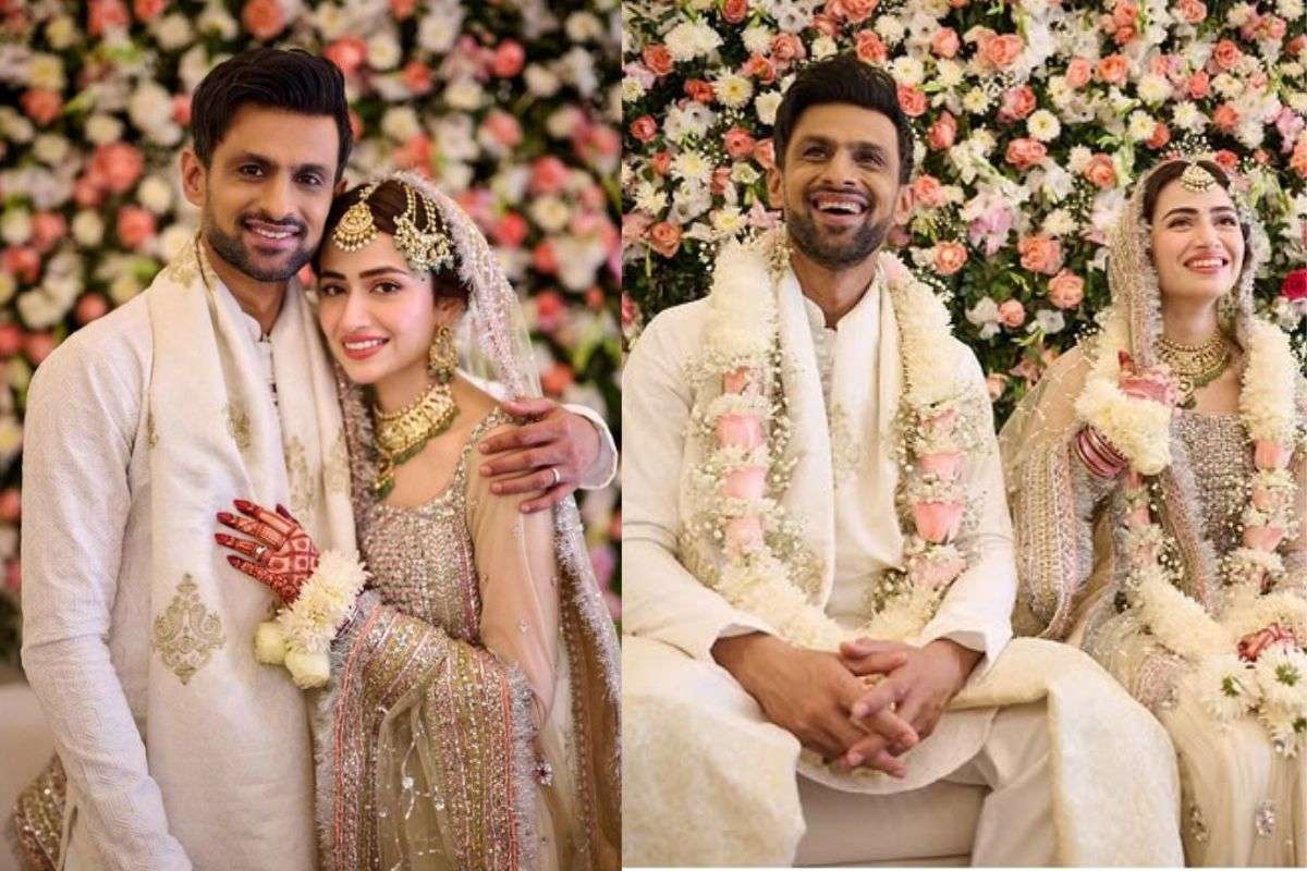 Shoaib Malik and Sana Javed