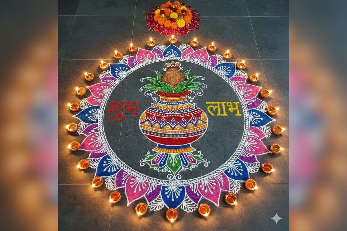 Shubh Labh rangoli