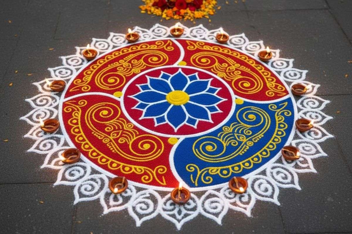 Simple Circle Rangoli