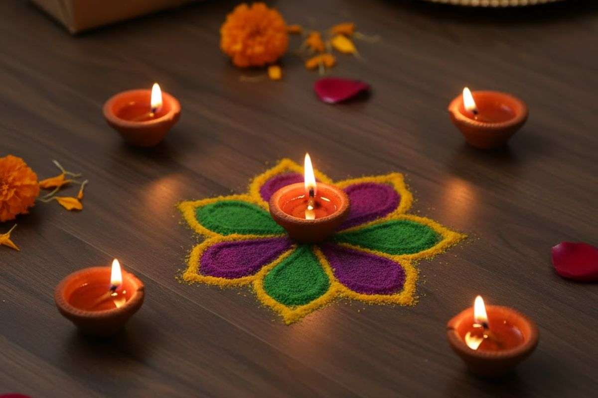Simple Rangoli Designs