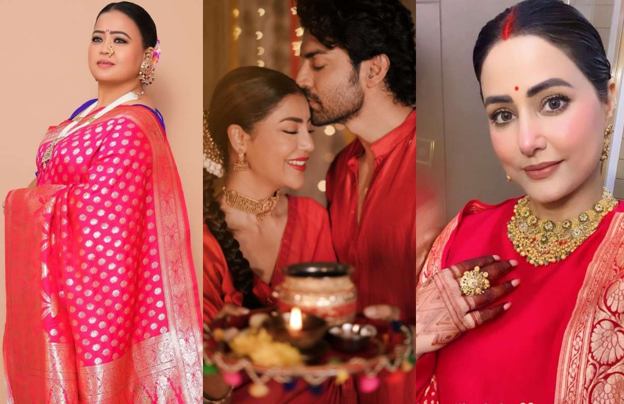 TV Celebs Karwa Chauth 2025 Looks