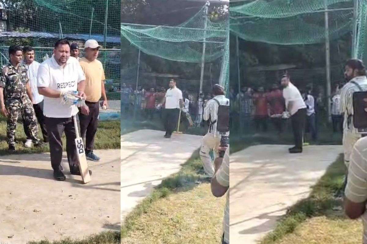 Tejashwi Yadav cricket mood amid assembly election message for youths