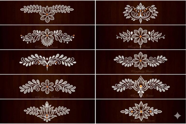 Border Rangoli Design for Diwali: घर के मुख्य द्वार को सजाएं आसान और खूबसूरत रंगोली डिजाइनों से