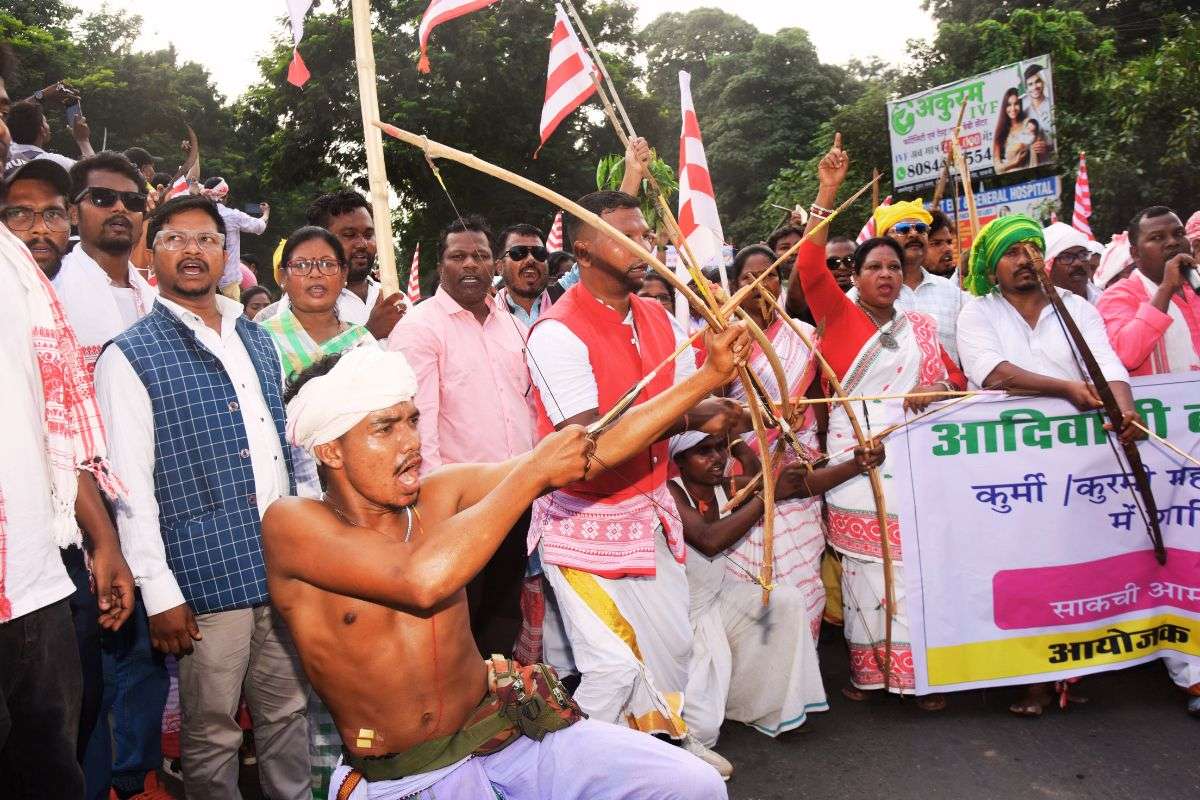 Tribals Protest in Jamshedpur