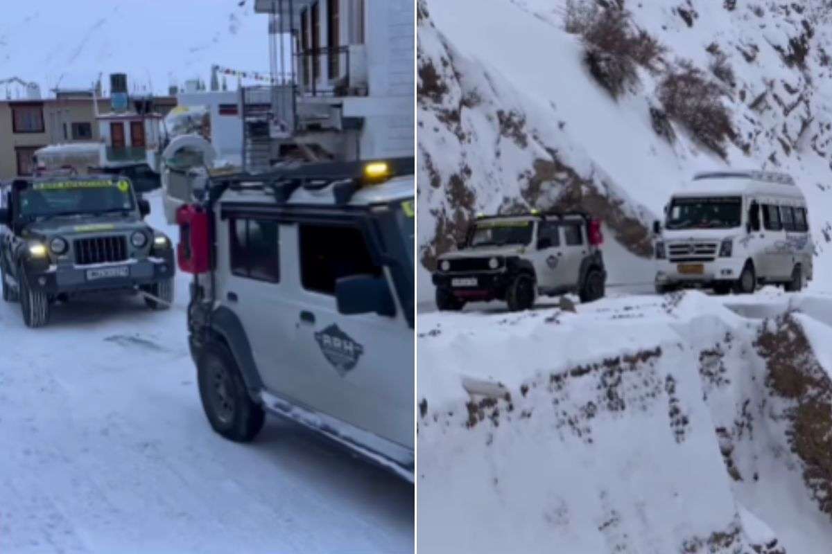 Viral Video Jimny towing large SUV