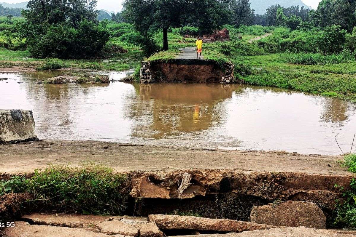 Weather Jharkhand Bridges culverts collapsed