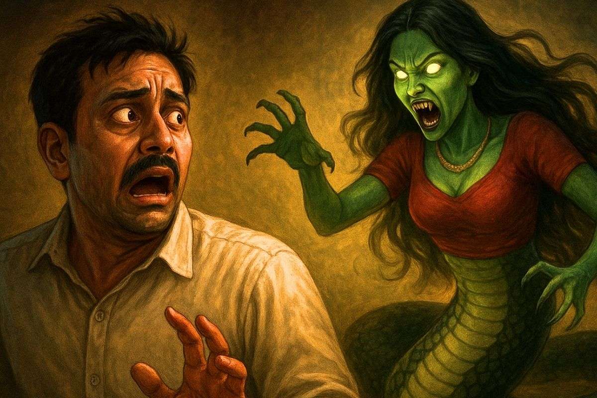 Wife Turns into Nagin at Night