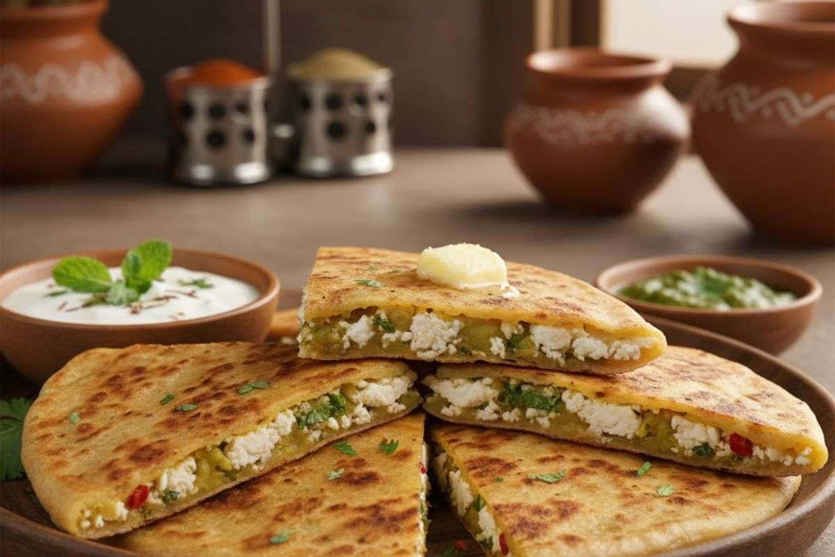 aloo paneer paratha