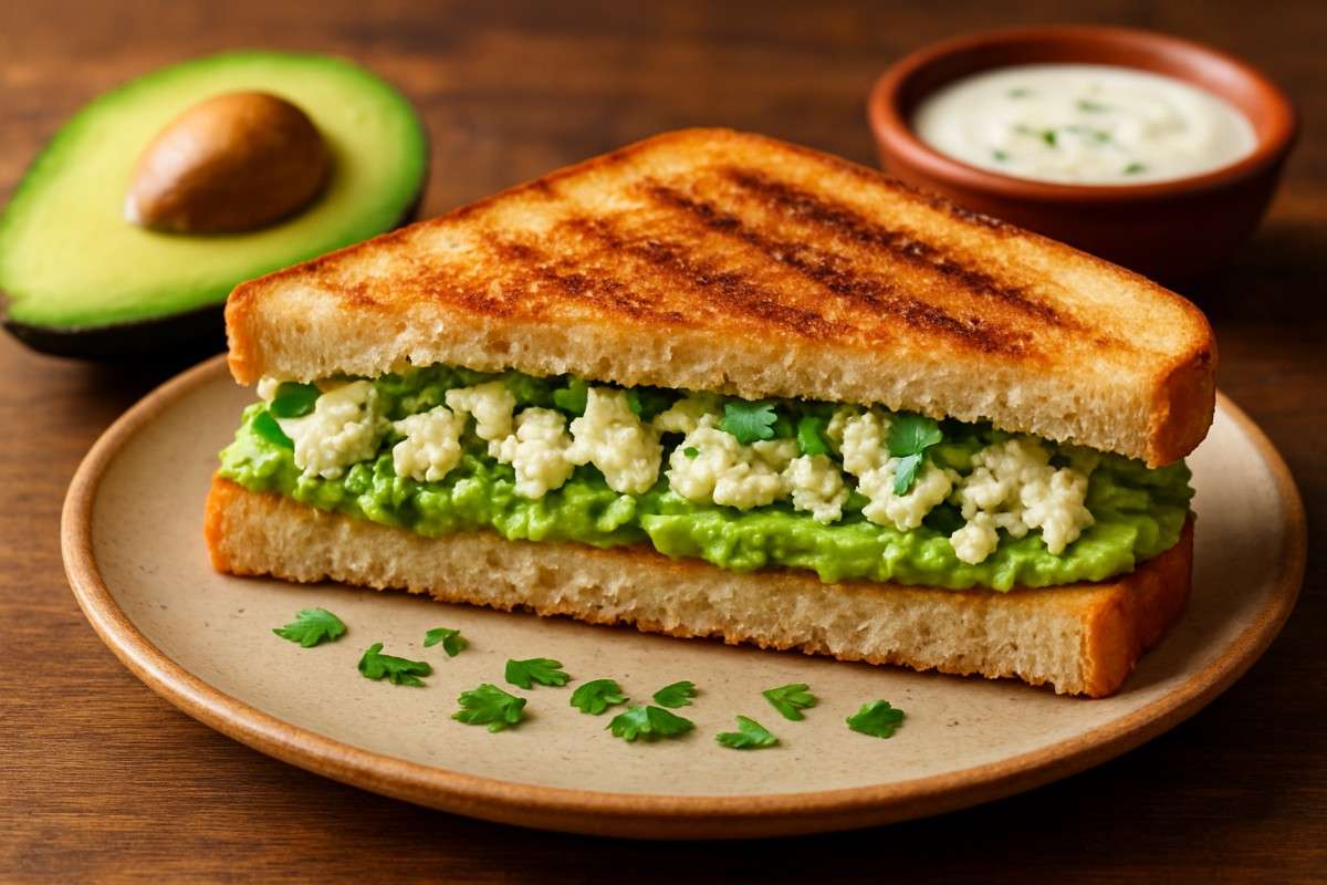 avocado paneer sandwich recipe