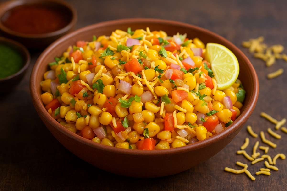 corn bhel recipe