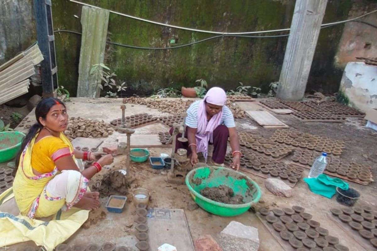 cow dung diyas ranchi