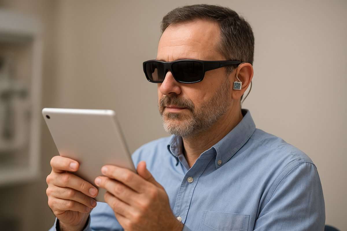 eye implant for blinds