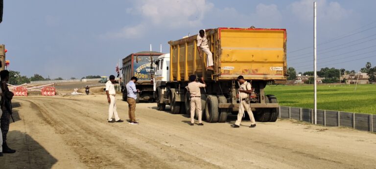 Bhagalpur news खनिज विकास पदाधिकारी की कार्रवाई में 27 वाहन जब्त