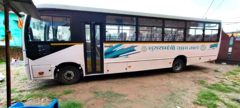 मुख्यमंत्री ग्राम गाड़ी योजना के तहत तीन बसों का हो रहा परिचालन