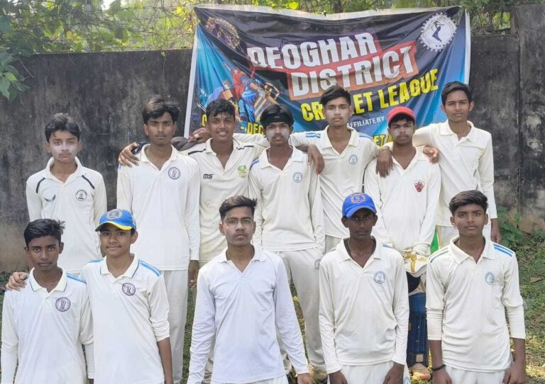 Deoghar news : डीसीए-टू, जेबीडी-सनराइज, डीसीए-थ्री और एमसीए-बाउंसर ने जीते मैच