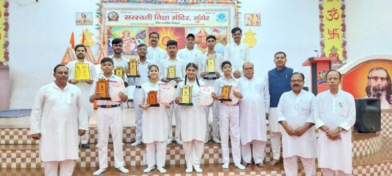 क्षेत्रीय गणित मेला में सफल छात्रों को किया गया सम्मानित