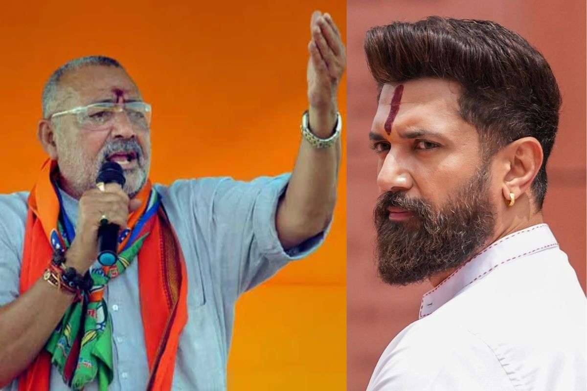 giriraj singh on chirag| Giriraj Singh took a dig at Chirag Paswan with his strike rate post.