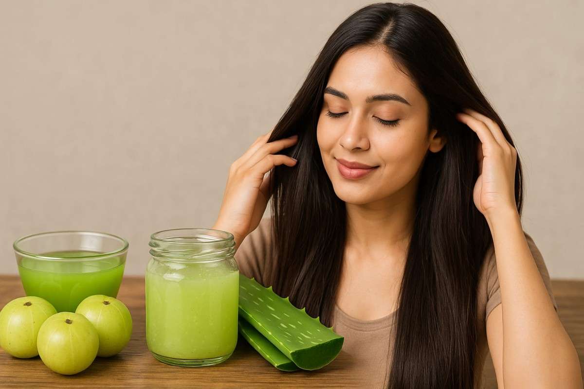 hair care tips with amla and aloevera