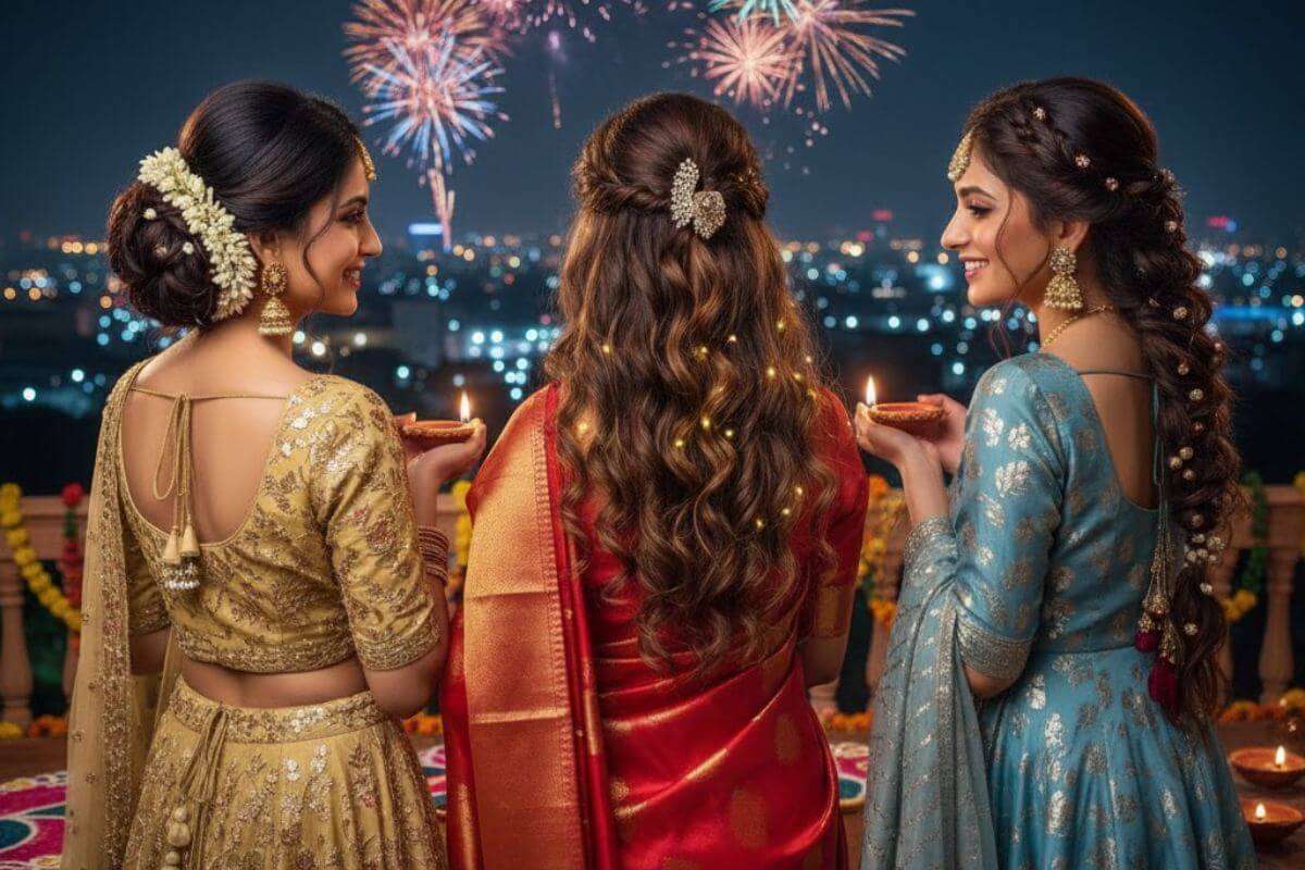 hairstyle ideas for diwali