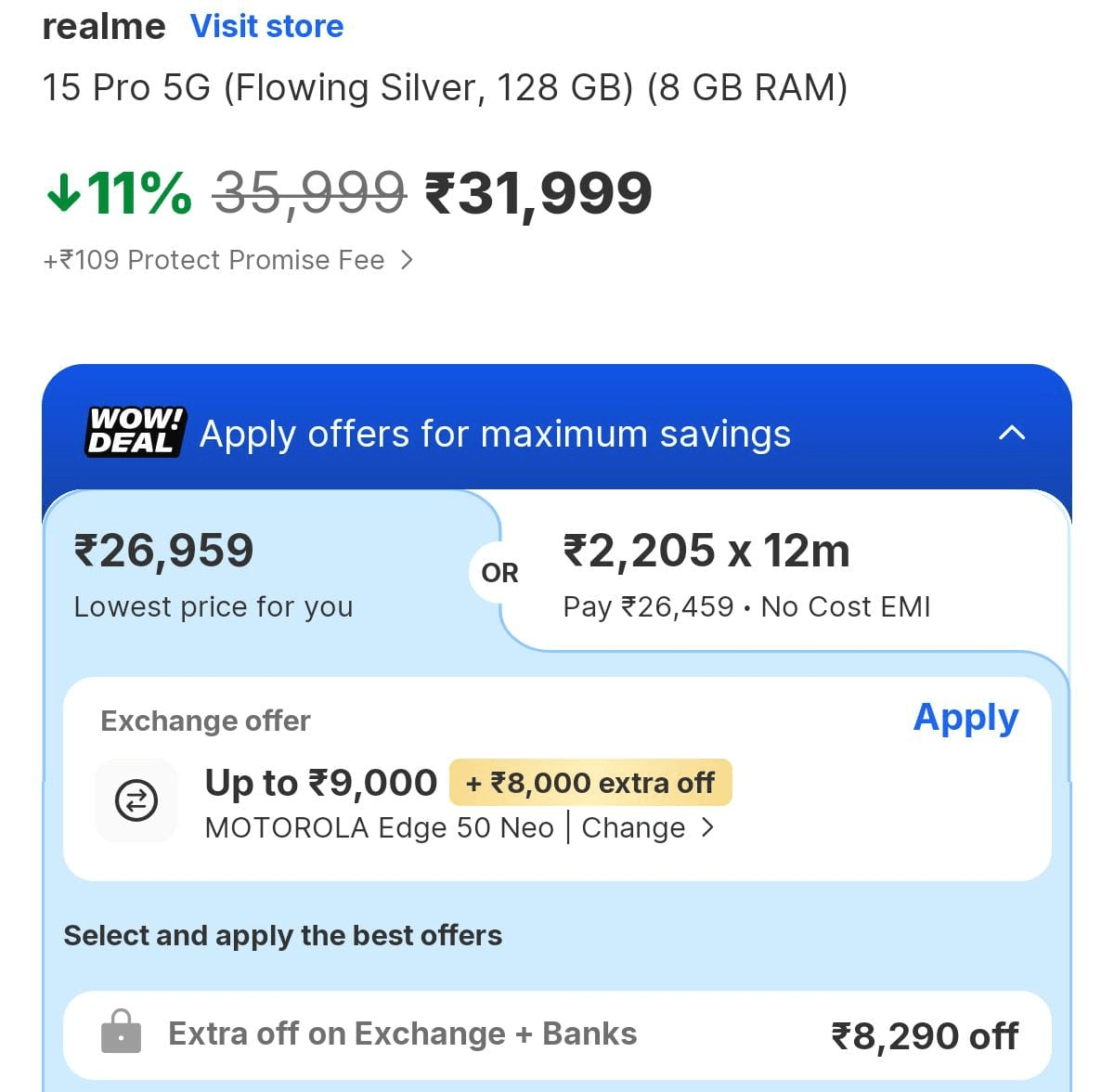 Flipkart Exchange Offer में लुढ़के Realme के लेटेस्ट मॉडल के दाम, 15000 से कम में मिलेगा 50Mp ट्रिपल कैमरा वाला फोन 1 Image 260