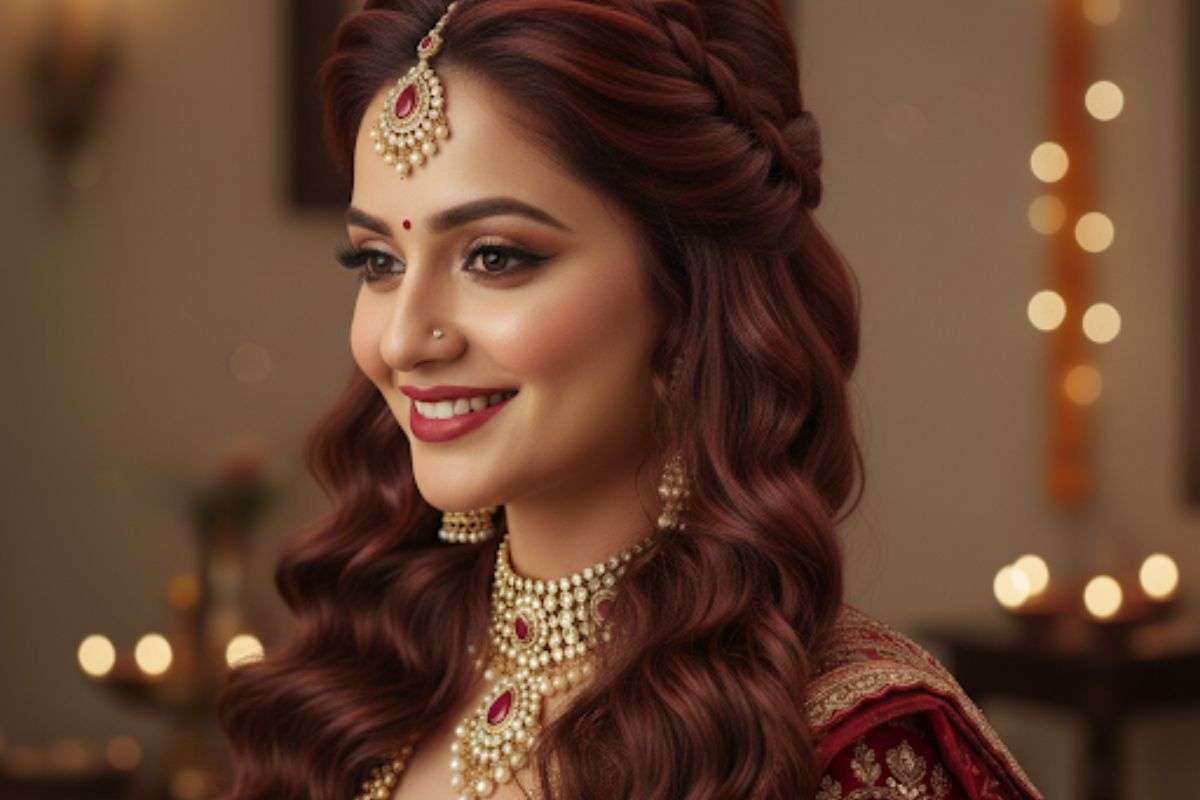 karwa chauth hair style