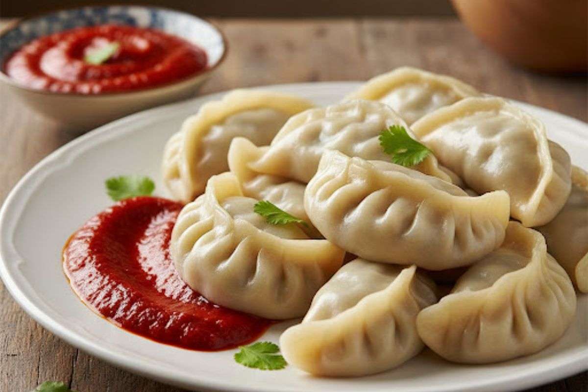 momos with chutney