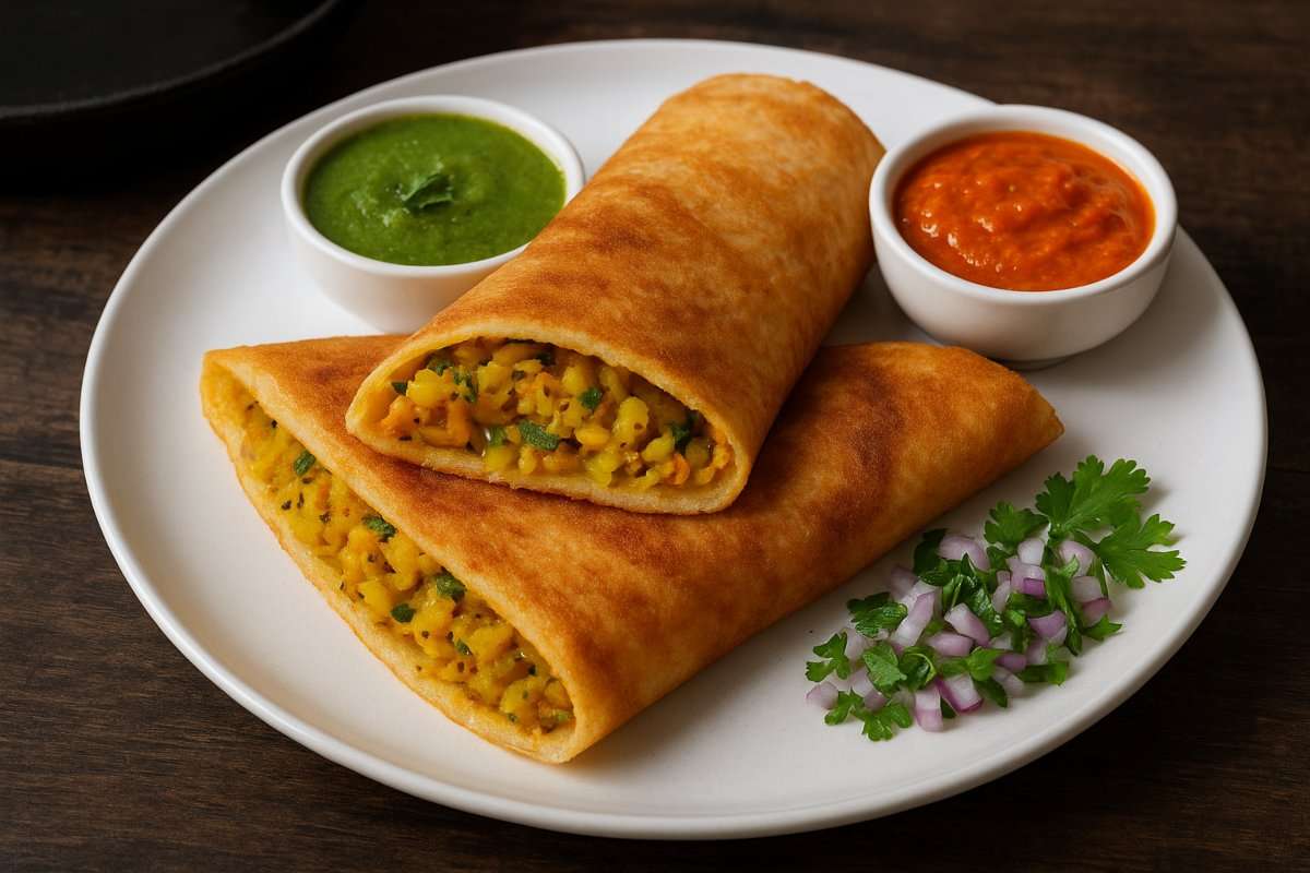 stuffed atta dosa