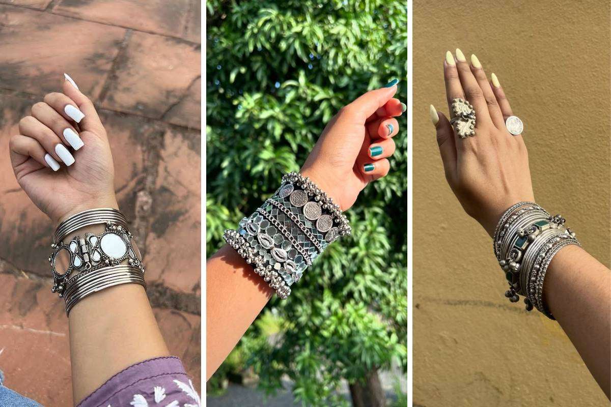 Aesthetic Silver Bangles Design