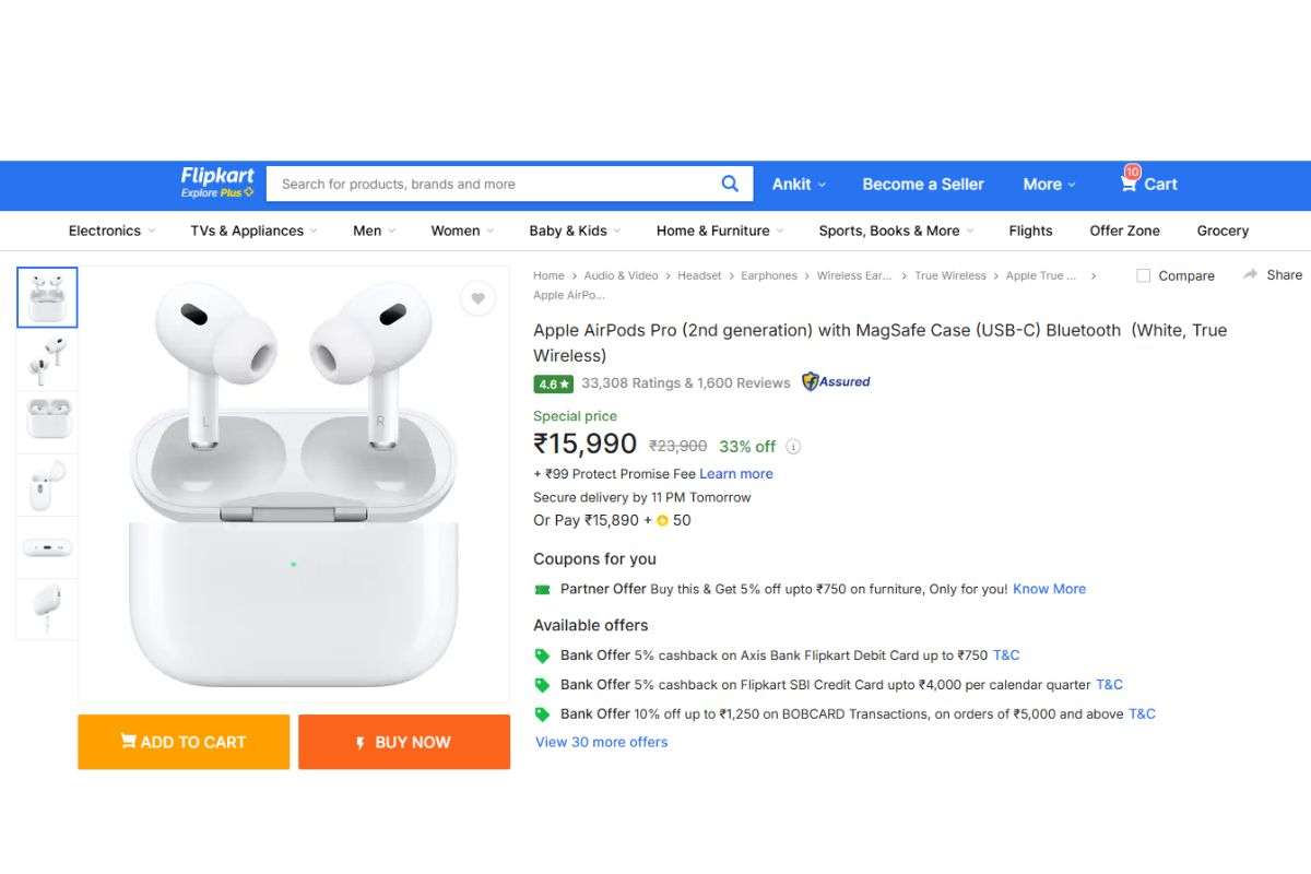 Airpods Pro 2 Price Details On Flipkart