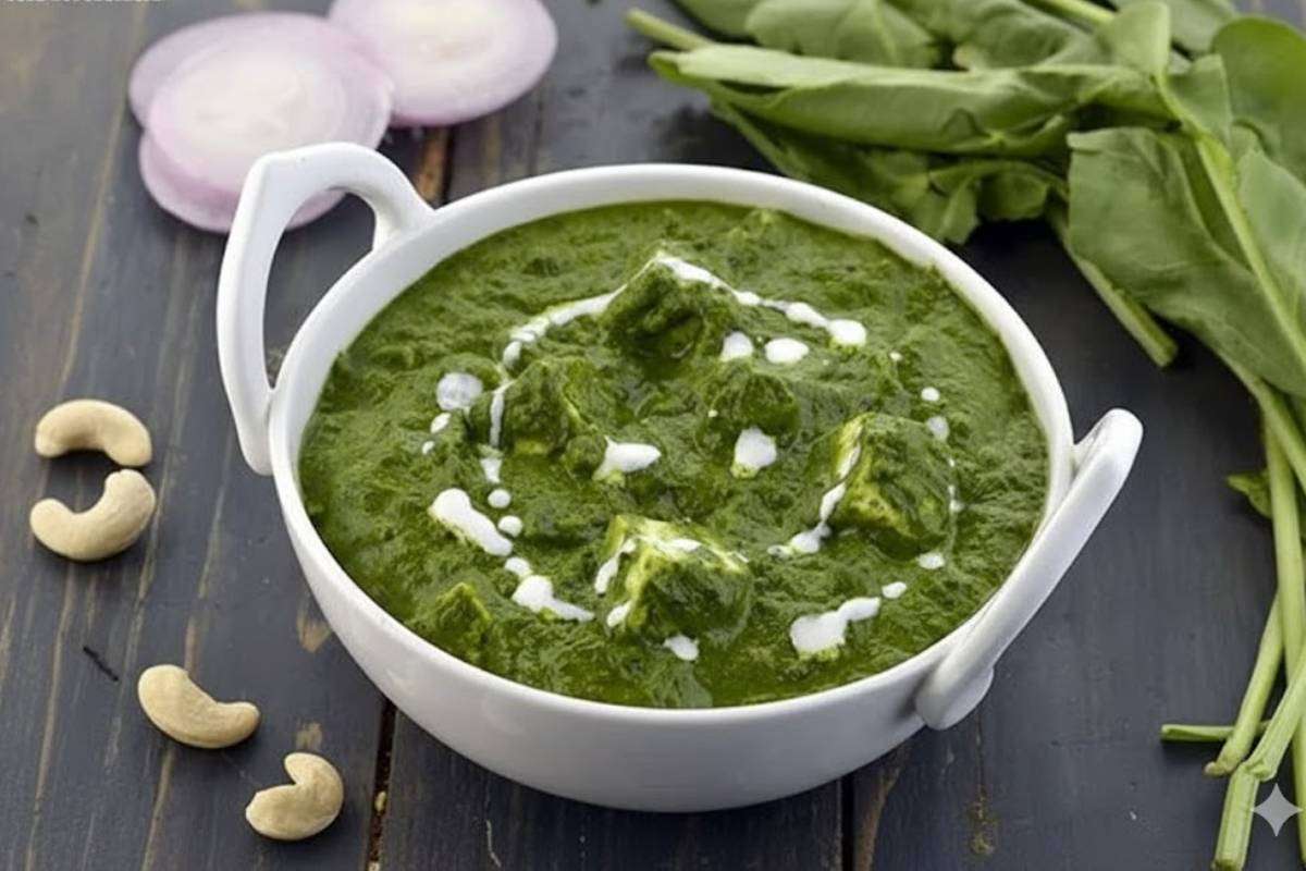 Aloo Palak Gravy Recipe Dhaba Style