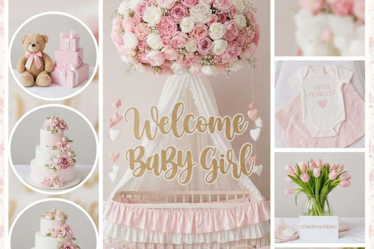 Baby Girl Welcome Decoration