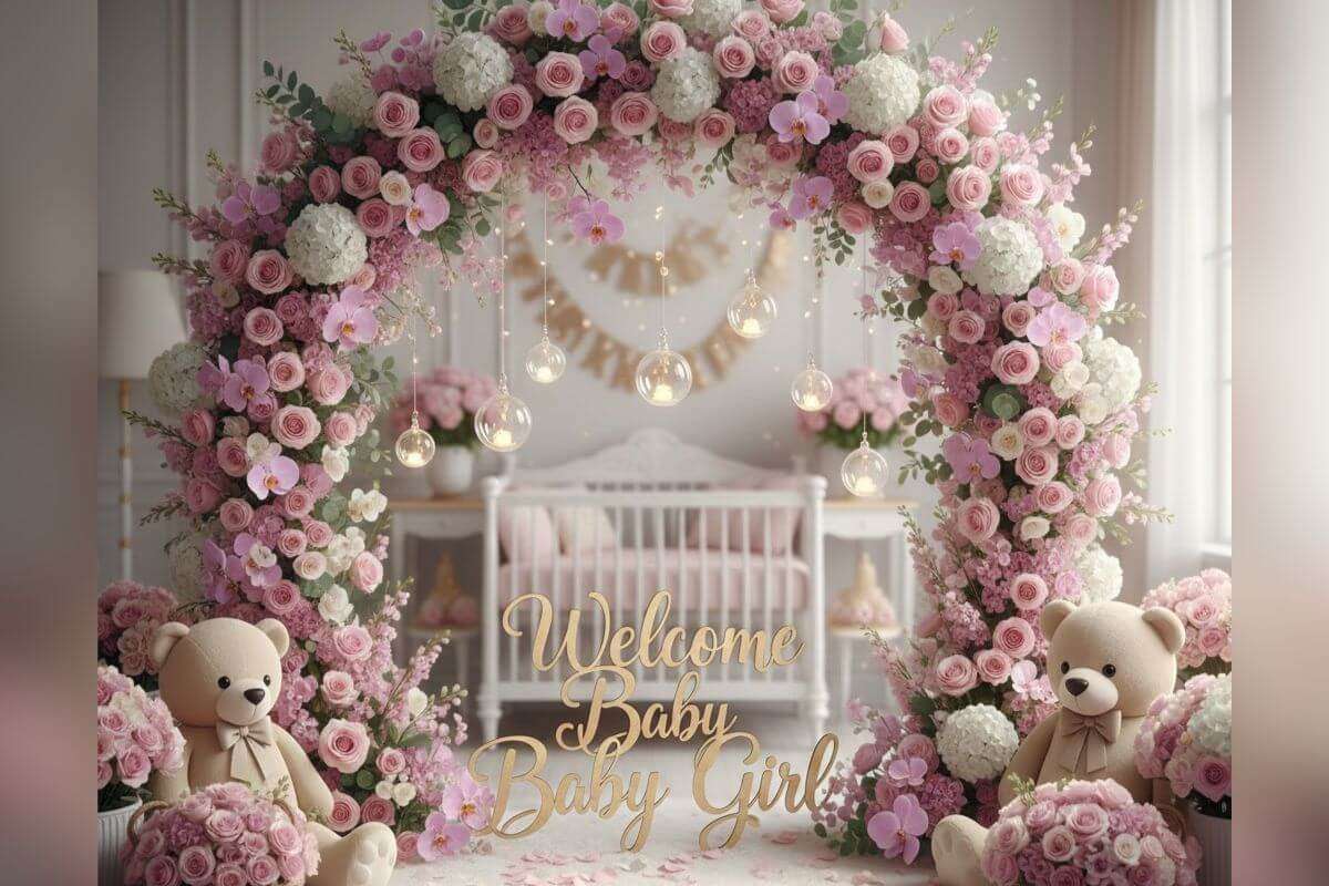 Baby Girl Welcome Decoration Ideas 1